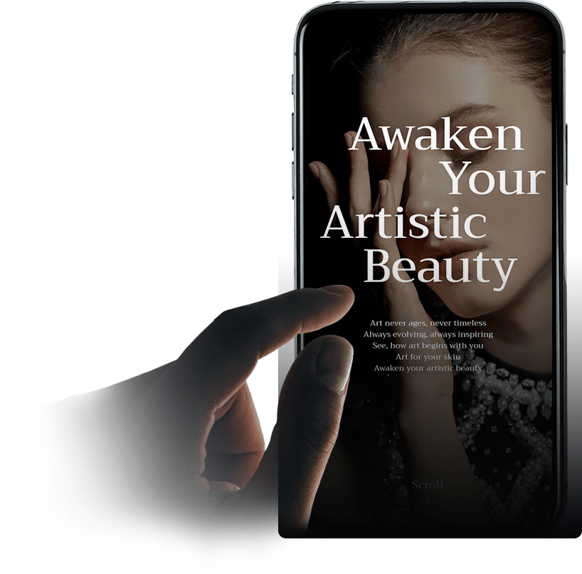 V&A Beauty Artistic Beauty 섹션 대표 비주얼 이미지