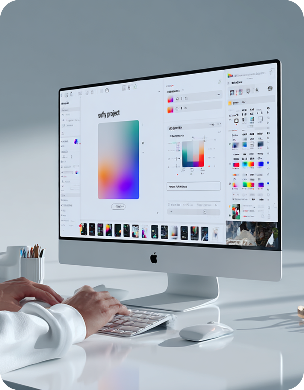 m-CMS 디자인 관리(Design Management) 기능 화면